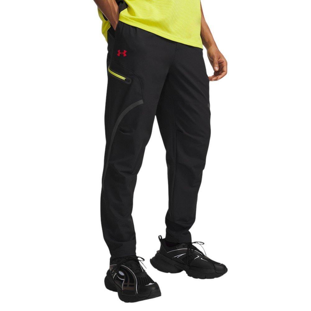 Under Armour Men's Unstoppable Cargo Pants - Black/Orange - BLACK/ORANGE
